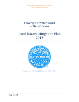 Local Hazard Mitigation Plan 2018