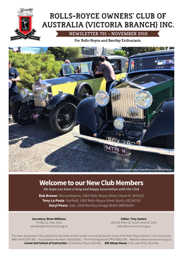 Rolls-Royce Owners' Club of Australia (Victoria Branch) Inc