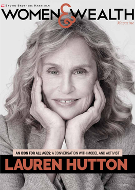 An Icon for All Ages: a Conversation with Model and Activist Lauren Hutton