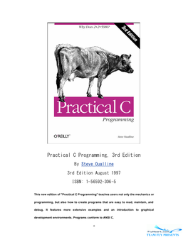 Practical C Programming, 3Rd Edition
