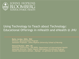 Introduction to Ehealth and Informatics