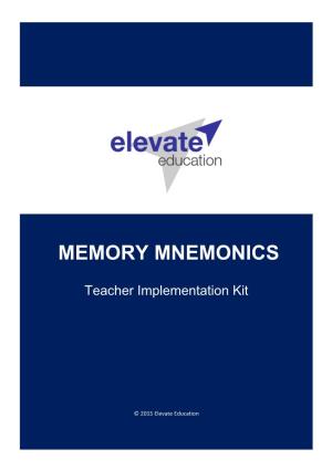 Memory Mnemonics