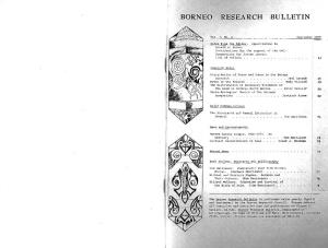 Borneo Research Bulletin, Deparunenr