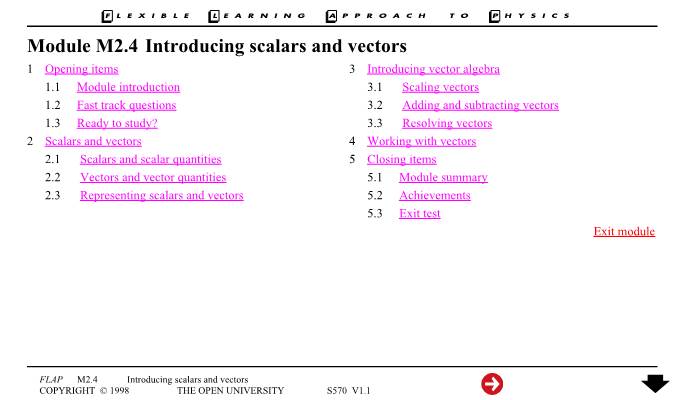 Module M2.4 Introducing Scalars and Vectors