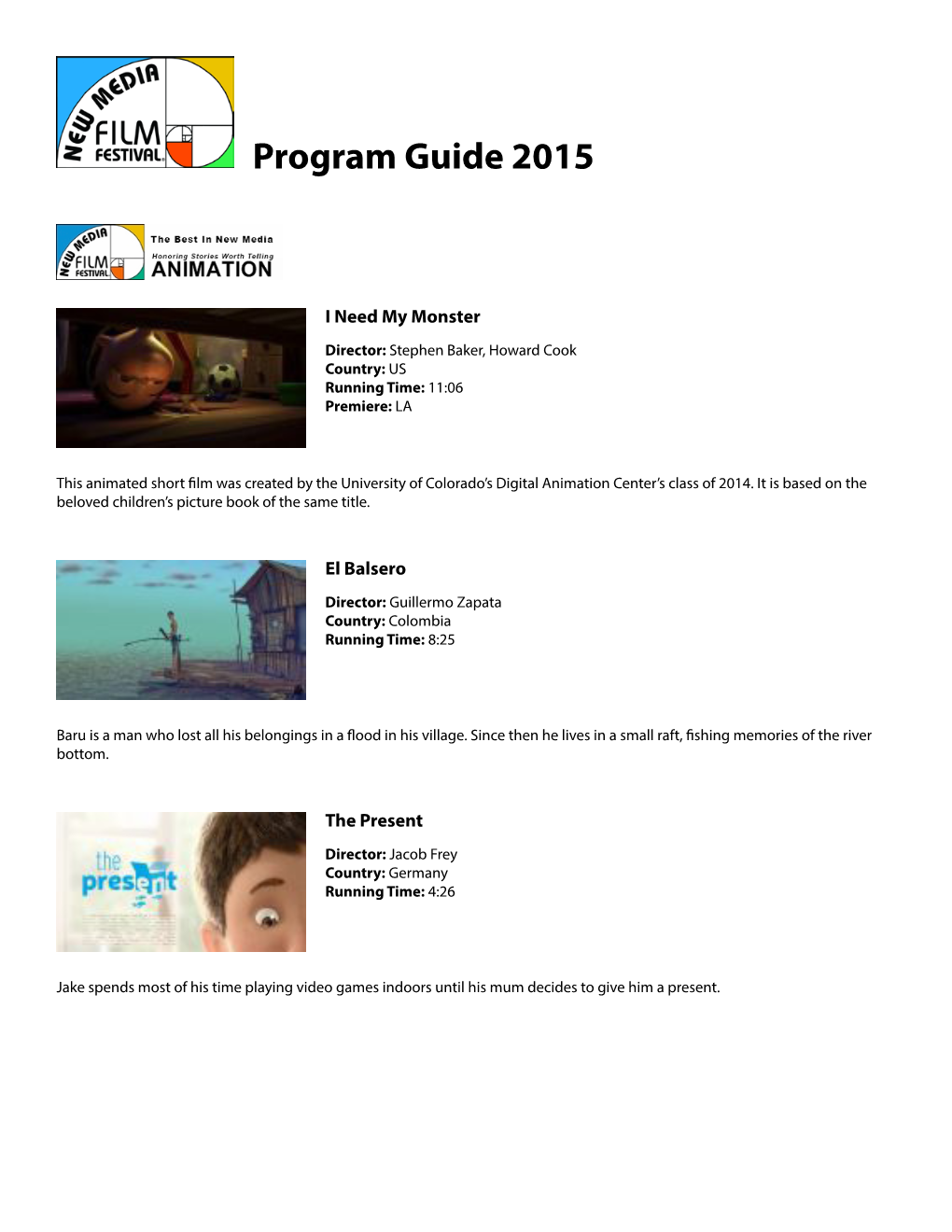 Program Guide 2015