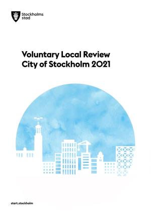 Voluntary Local Review City of Stockholm 2021