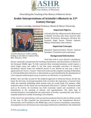 Revised ASHR Arabic Interp Aristotle Unit FINAL