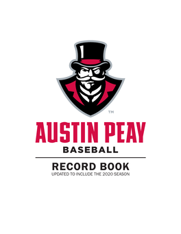 Record Book Updated to Include the 2020 Season