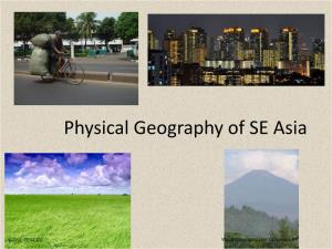 Physical Geography of Southeast Asia