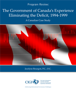 The Government of Canada's Experience Eliminating the Deficit