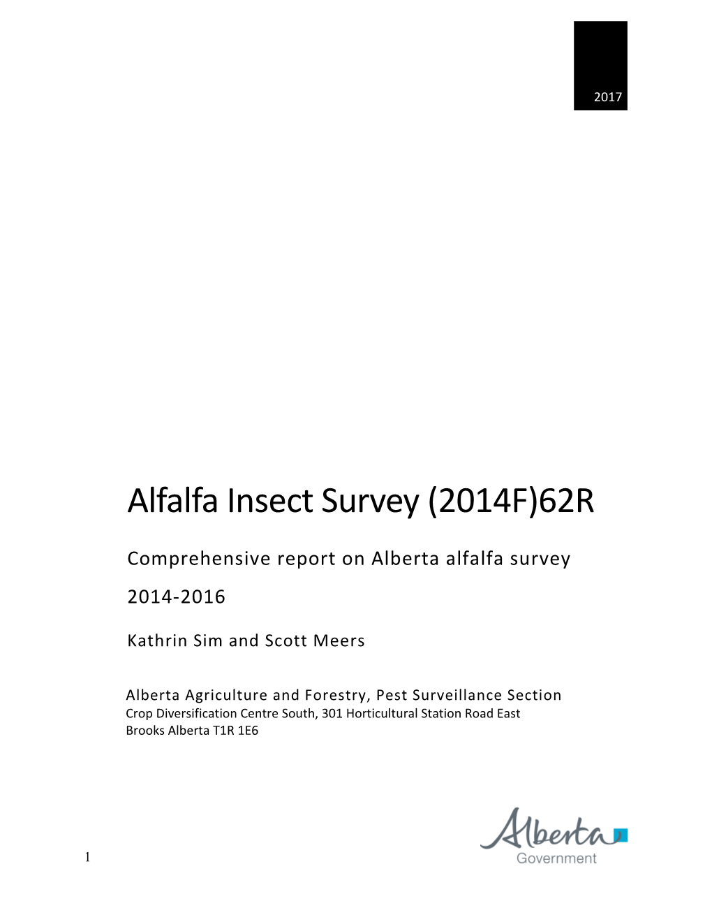 Alfalfa Insect Survey (2014F)62R