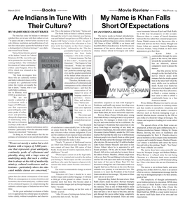 Are Indians in Tune with Their Culture? My Name Is Khan Falls Short Of