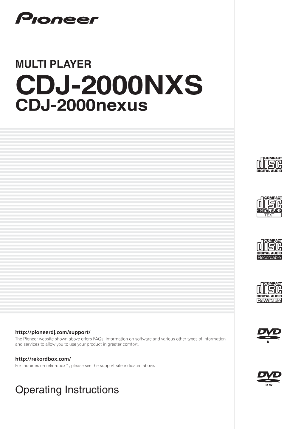 CDJ-2000NXS CDJ-2000Nexus