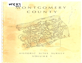 Montgomery County Reconnaissance Level Survey
