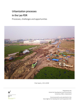 Urbanization Processes in the Lao PDR