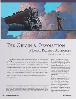 The Origin & Devolution of Local Revenue Authority