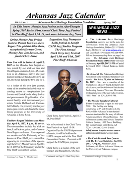 Arkansas Jazz News