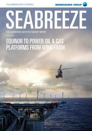 Equinor to Power Oil & Gas Platforms from Wind Farm