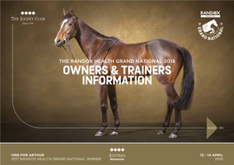 Owners & Trainers Information