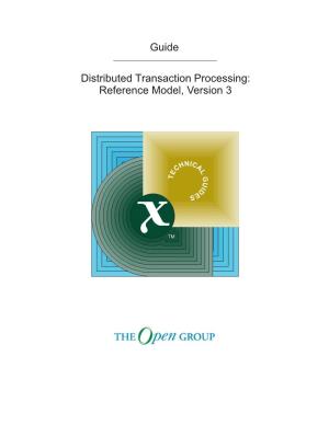 Distributed Transaction Processing: Reference Model, Version 3