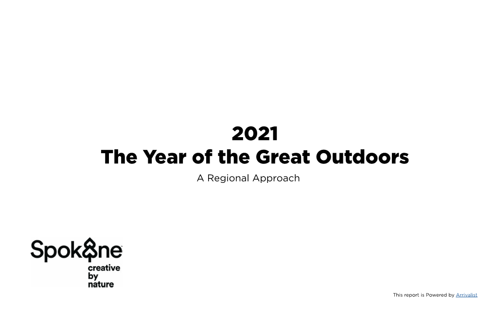 2021 the Year of the Great Outdoors a Regional Approach