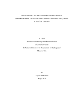 Carr-Howard, Taylor MA Thesis