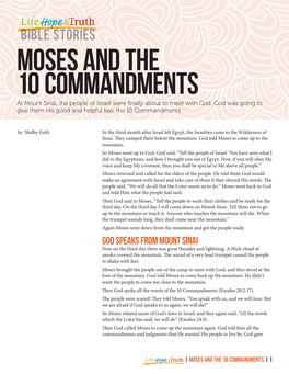 MOSES and the 10 COMMANDMENTS at Mount Sinai, the People of Israel Were Finally About to Meet with God