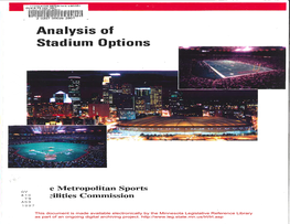 Analysis of Stadium Options