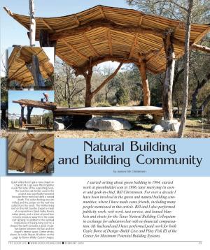 Natural Building and Community