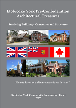 Etobicoke York Pre-Confederation Architectural Treasures