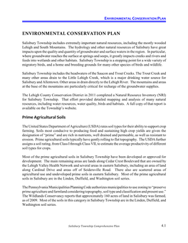 Environmental Conservation Plan
