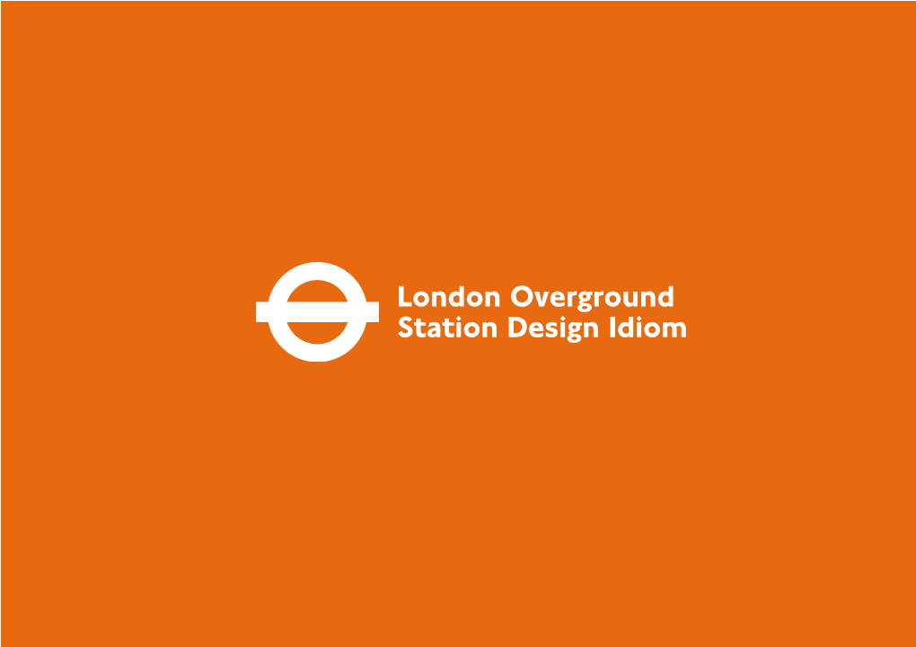 Tfl London Overground Station Design Idiom