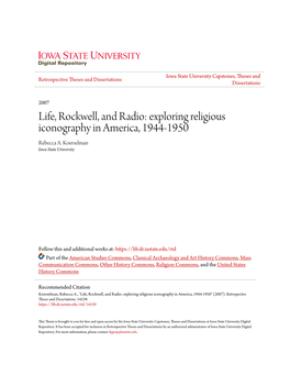 Exploring Religious Iconography in America, 1944-1950 Rebecca A