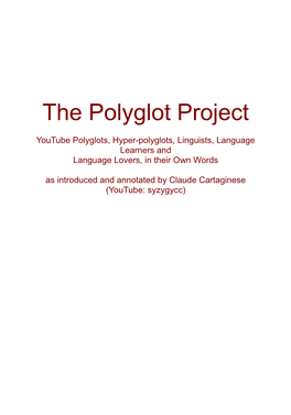 The Polyglot Project (Pdf)