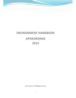 Environment Handbook Apokoronas 2014