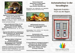 Flyer Automatentour in Der Varusregion