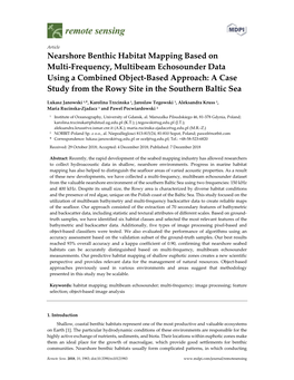 Nearshore Benthic Habitat Mapping Based On