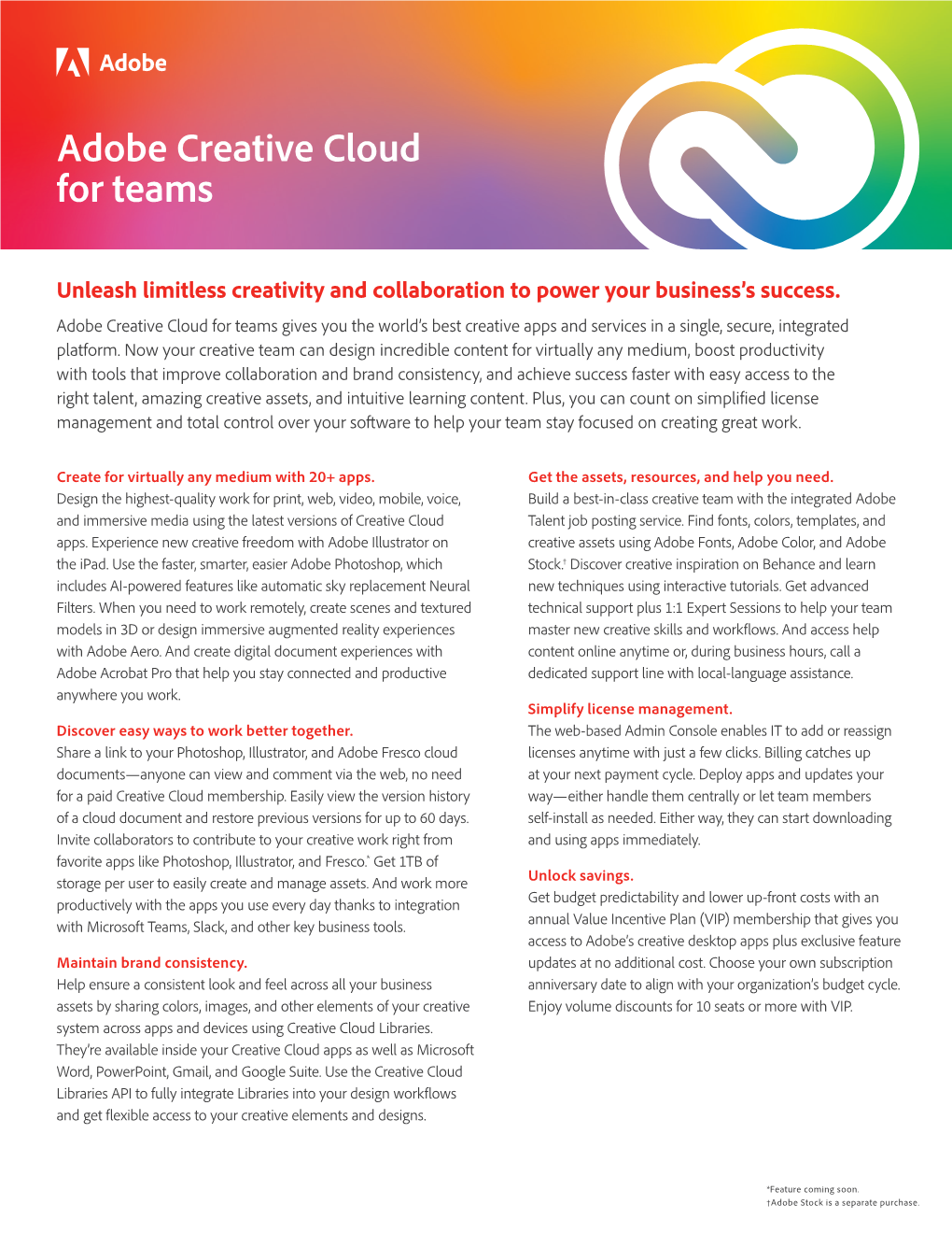 Adobe Creative Cloud for Teams