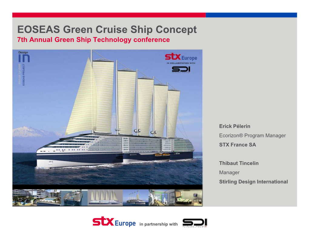 EOSEAS Green Cruise Ship Concept 7Th Annual Green Ship Technology Conference