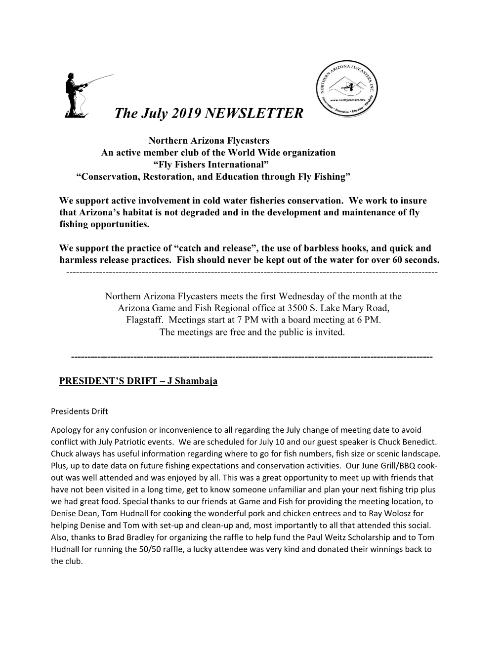 July Newsletter 2019 (Pdf) Download