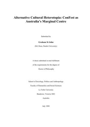 Confest As Australia's Marginal Centre