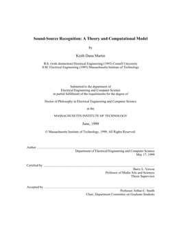 Sound-Source Recognition: a Theory and Computational Model