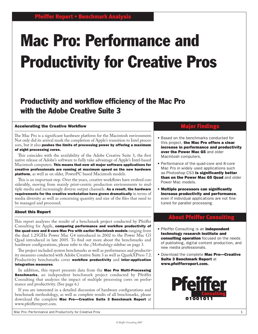 Mac Pro: Performance and Productivity for Creative Pros