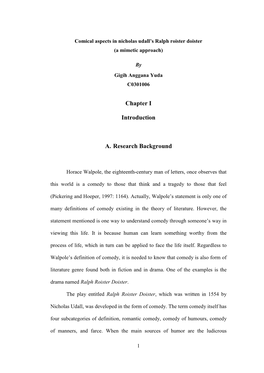 Chapter I Introduction A. Research Background