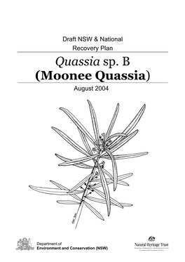 Draft Recovery Plan for Quassia Sp