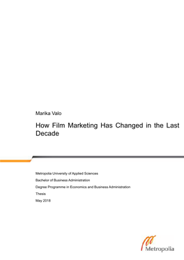 Last Version 6.5 Marika Valo-How Film Marketing Has Changed in the Last Decade (1).Pages