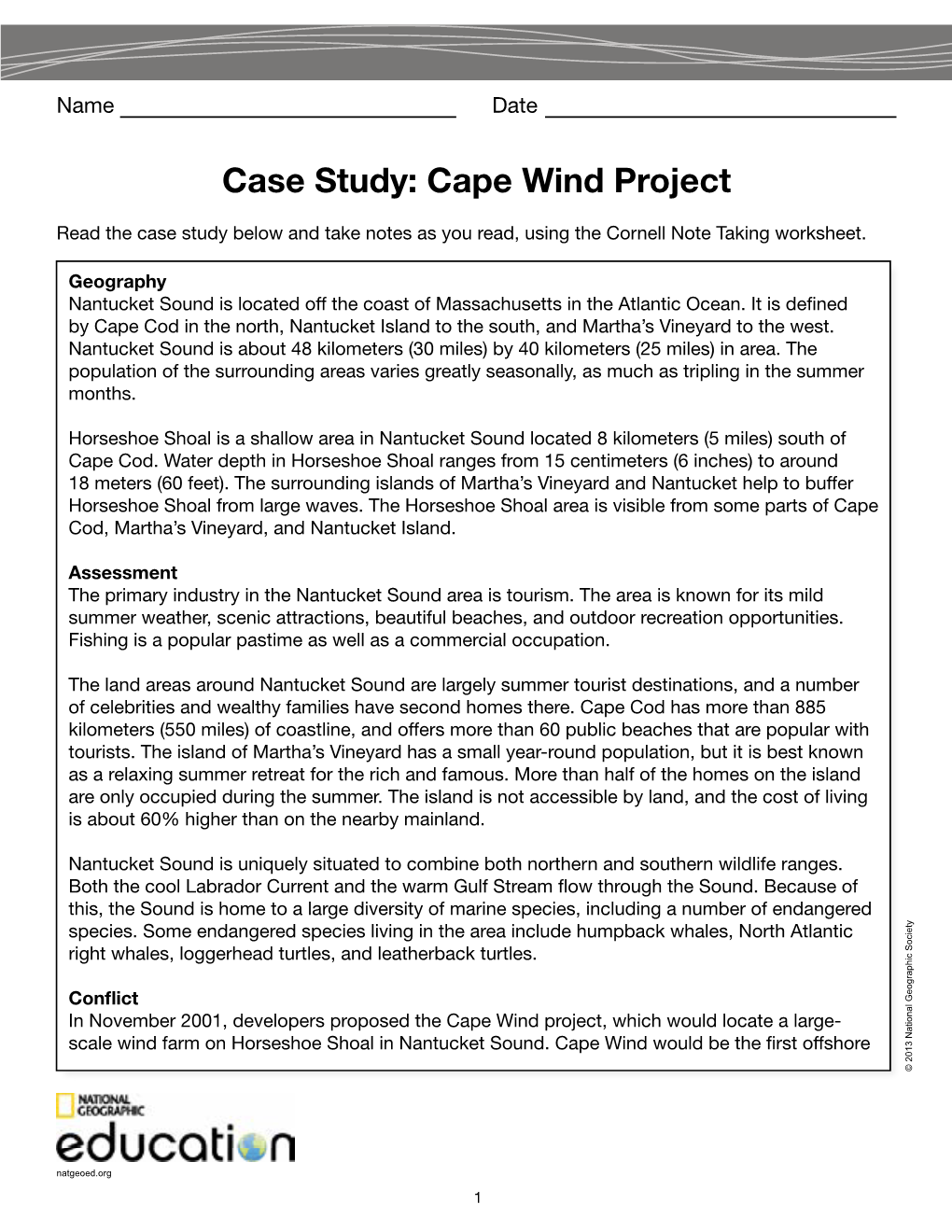 Cape Wind Project