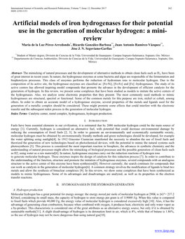 Artificial Models of Iron Hydrogenases for Their Potential Use in The