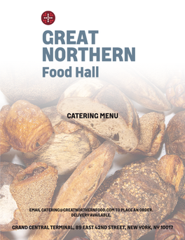 Grand Central Terminal, 89 East 42Nd Street, New York, Ny 10017 Catering Menu