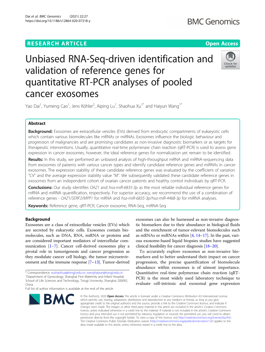 Unbiased RNA-Seq-Driven Identification and Validation Of